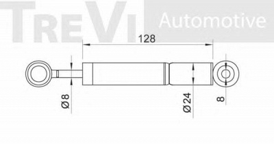 TREVI AUTOMOTIVE ta1922 -  Амортизатор, поликлиновой ремень